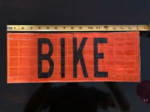 Construction Bike Lane Closed Roll Up Sign Overlay Reflective Traffic