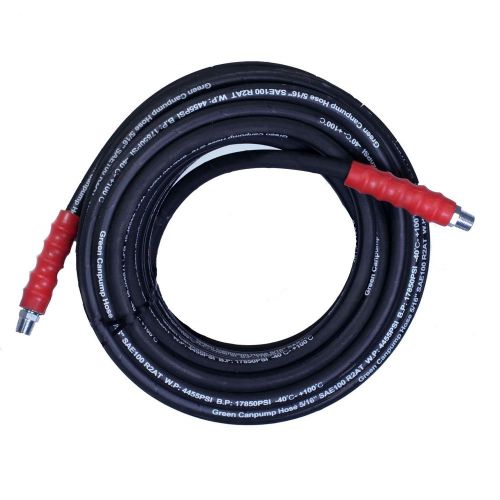 Hot Water Pressure Washer Hose 5/16&#034; 2 Wire Steel Braided R2 INDUSTRIAL 100 ft