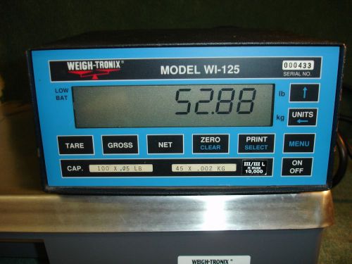 Weigh-Tronix Weight Indicator WI-125