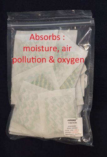 Desiccant absorber-- humidity, pollution  &amp; oxygen - bag of 50 - 6 g ea.