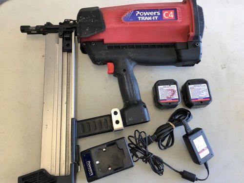 Powers Trak it C4  Gas Fastening System, With New Charger adapter &amp; 2 Batteries