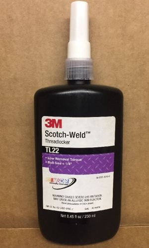 3m Scotch-Weld Threadlocker TL22 Low Torque Removal 8.45 fl oz / 250 ml