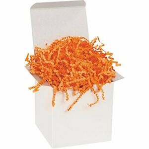 Aviditi Crinkle Cut Paper Shred Filler Orange 1 Case of 10 Lbs. for Gift Wrap...