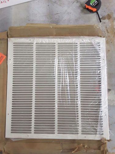 White Return Air Grill 22&#034; x 22&#034; OD with hardware