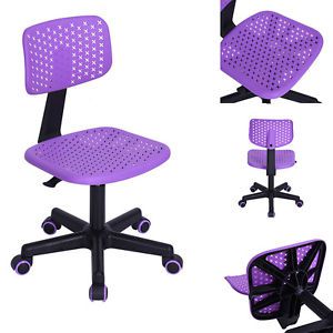 Ergonomic Mesh Computer Office Desk Task Midback Task Chair Strong Base purple
