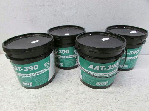 Lot of 4 AAT Marine and Exterior AD-Hesive 1 Gallon Buckets AAT-390