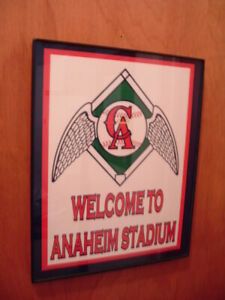 @@ California Anaheim Angels Baseball Stadium Throwback Bar Man Cave Sign
