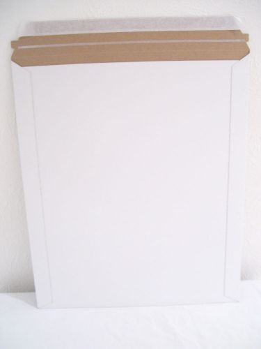 22 Rigid White SELF-SEALING Stay-Flat Mailers ULINE 12.5&#034;x15&#034; Stiff Envelopes