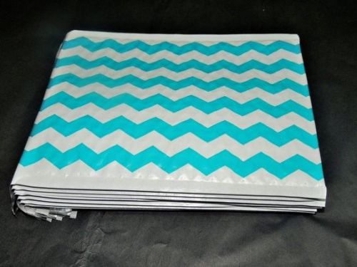 30 TEAL CHEVRON 6x9 Padded Poly Bubble Mailers Premium Quality Shipping Envlp.