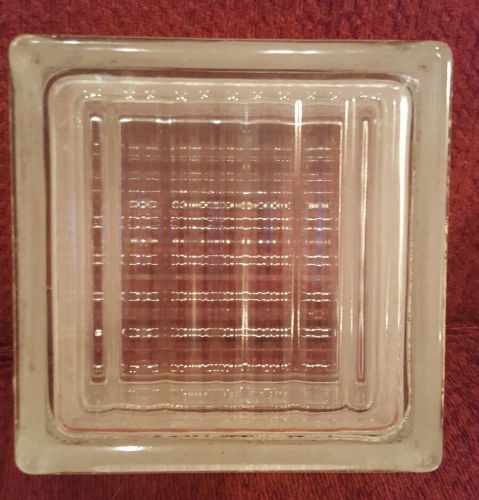 Vintage Architectural Glass Building Block 6&#034; by 6&#039; Square X 4&#034; - 40 avaliable