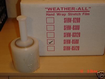 5&#034;x.80 x1000&#039; Stretch Film Hand Wrap  1 Cs. of 12 Rolls
