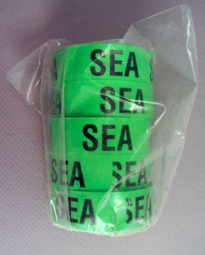 Movers &#034;Sea&#034; Tape Identification Sleeve of 5 Rolls One Color Moving Move Label