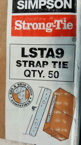 Simpson Strong Ties 9&#034; Structrual Stud Strap Ties Connectors LSTA9  50 pcs NEW