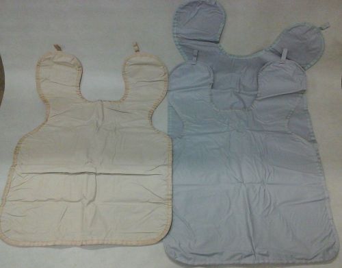 Lot Of 3 Medical  Dental X-ray Apron Beige Vest Shield Comes From Working Office