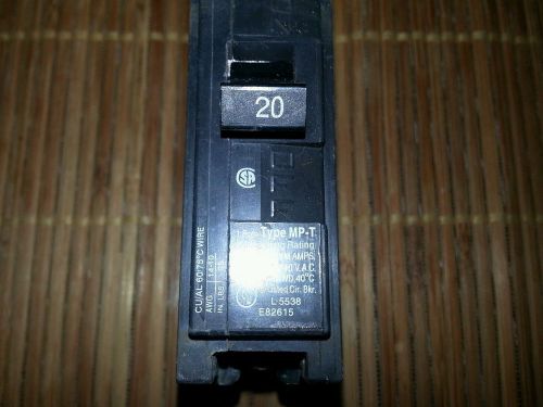 Murray 20 Amp Type MP-T 1 Pole Breaker MP120