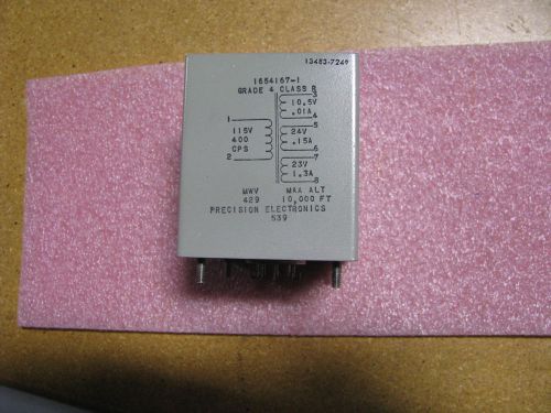 PRECISION ELECTRONICS TRANSFORMER # 1654167-1  NSN: 5950-00-042-7762