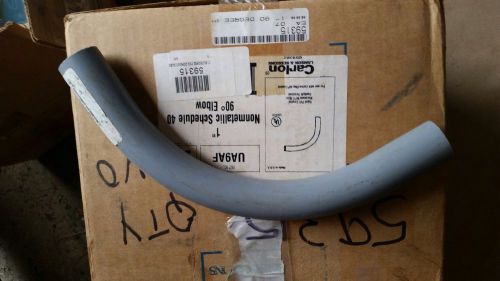 Lot of 20, 1&#034; pvc 90 degree standard radius conduit fitting for sale