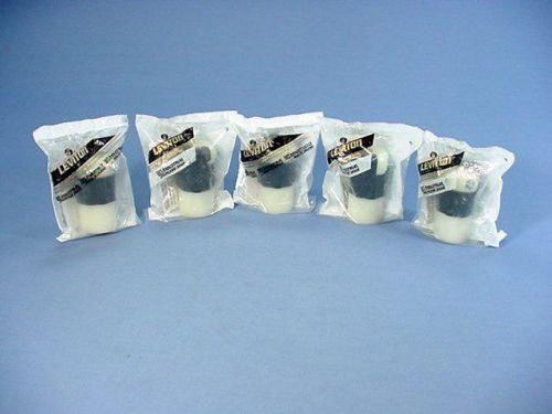 5 leviton industrial straight blade connectors nema 6-20r 6-20 20a 250v 5469-c for sale