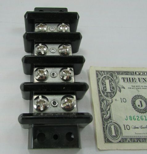 Heavy Duty Stainless Steel Dual Row Terminal Blocks, Big #12-32 Screws, Barrier