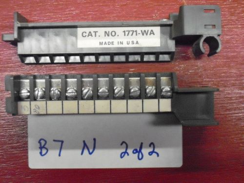 ALLEN BRADLEY 1771-WA FIELD WIRING SWING ARM 12 TERMINAL  2 each