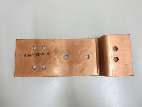 9.25&#034; x 4.0&#034; x 0.25&#034; x  (1.375&#034; leg1)x (2.75&#034; leg2) copper bus bar/ uns c11000 for sale