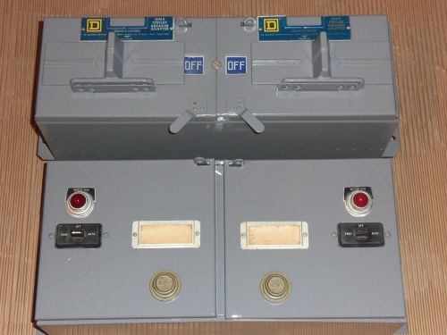 SQUARE D QMB-FA-3T 100 AMP 600V BREAKER PANELBOARD SWITCH 20A DUAL HOA (#4)