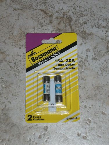 Cooper Bussmann 2-Pack Time Delay 20-Amp Cartridge Fuse- BP/SC-A