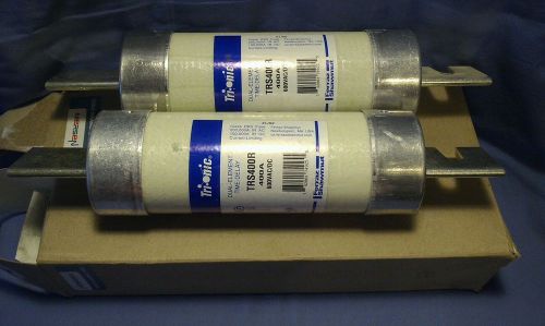 *NEW* LOT OF (2) FERRAZ SHAWMUT MERSEN TRI-ONIC TRS400R 400 AMP 600 VOLT FUSES