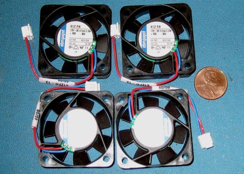 8PC LOT 12VDC 40MM AXIAL FAN EBMPAPST 412FH - NOS