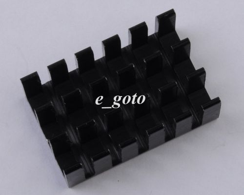 10pcs heat sink black 25x16x10mm aluminum ic heat sink 25*16*10mm cooling fin for sale