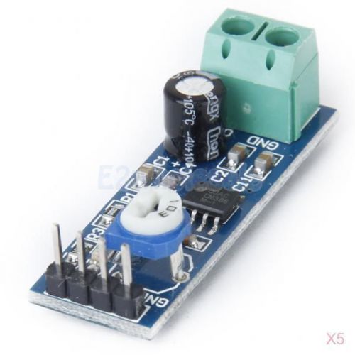 5pcs LM386 Audio Amplifier AMP Module 200 Times 5 -12V 10K Adjustable Resistance