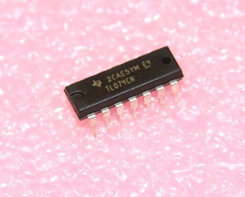 TL074 [x5]  Quad FET Low Noise OpAmp,  USA seller, avoid Asian fakes! TL074CN -: