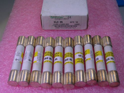 LITTELFUSE SLC SLC35 35A 480VAC TIME DELAY FUSE NEW NIB QTY: 10 FUSES