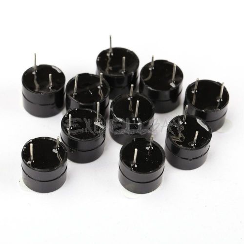 10pcs 5V Mini Magnetic Active Buzzer Alarm Ringer Black E0Xc