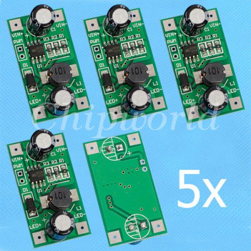 5pcs 1W LED Driver 350mA PWM Light Dimmer DC-DC Step Down Module