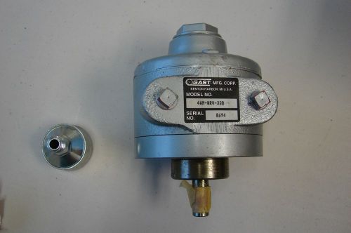 New Gast 4AM-NRV-22B Lubricated Pneumatic Air Motor w/ Muffler Assembly