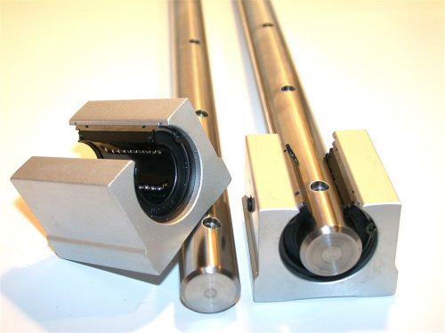 UP TO 2 SETS NEW 20MM THOMSON LINEAR ROD W OPEN BEARING SETS