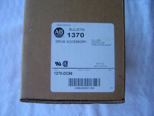 NIB  Allen Bradley DC Loop Contactor   56A     1370-DC56