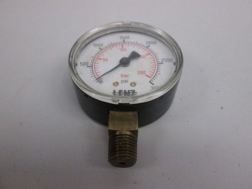 LENZ 200288 PRESSURE 0-3000PSI 2-1/4IN FACE 1/4IN NPT GAUGE D267281