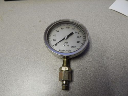 Ashcroft Q-8962 Industrial Duralife Gauge 0-200psi