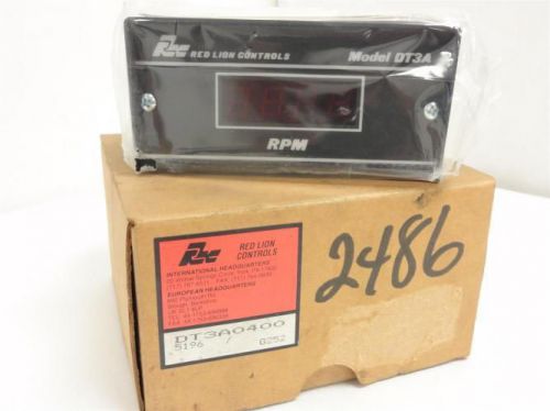 146866 New In Box, Red Lion DT3A0400 Digital Speed Indicator/Tachometer, 115VAC