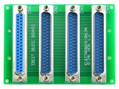 D-SUB DB37 1 Female 3 Male Buss Board. Connector. D241B