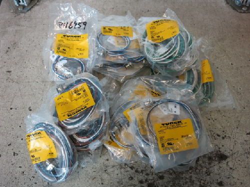 40 MIXED TURCK SERVO/ ENCODER CABLES, FK 4.4-0.5, RKF 40-2M, RKF 36-4M