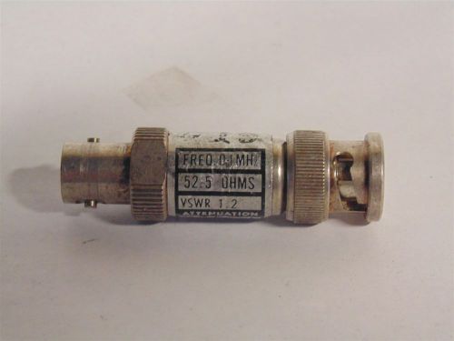 ASTROLABS 1394B 52.5? VSWR 1.2 6DB ATTENUATION BNC (C10-1-107)