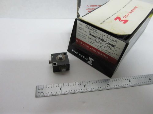 ENDEVCO MEGGITT ACCELEROMETER 2228C 3 pC/g VIBRATION CALIBRATION BIN#55