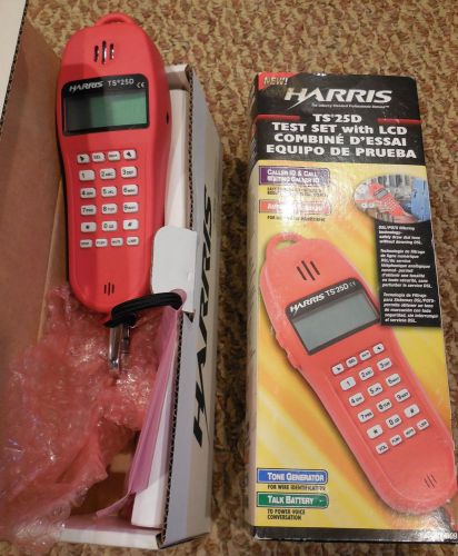 HARRIS (FLUKE) NETWORK :  BUTT TEST SET : TS25D : LCD DISPLAY - NEW IN BOX!