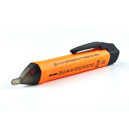 Digital non contact volt test tester pen sensor probe 50~1000vac led light alarm for sale