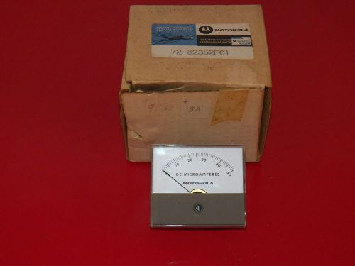 MOTOROLA DC MICROAMPERES METER PART # 72D82352F01 HONEYWELL NEW IN BOX