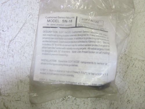 SOFT-NOZE SN-18 CUSHIONED SENSOR MOUNTS *NEW IN A FACTORY BAG*