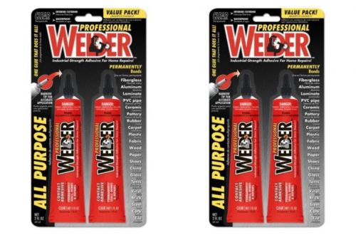 HOMAX GROUP 730657 1 oz. Welder All Purpose Adhesive  2 Packs of 4 Tubes